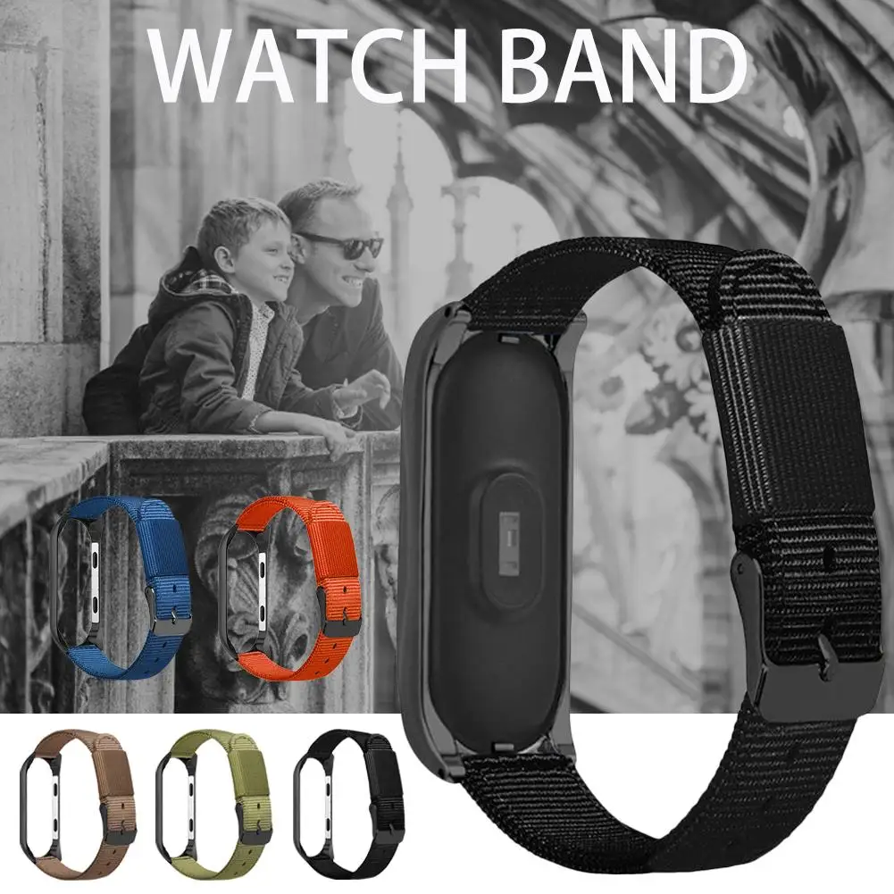 Для Xiaomi 3 4m Mi Band 4 Универсальный спортивный Премиум холщовый сменный ремешок