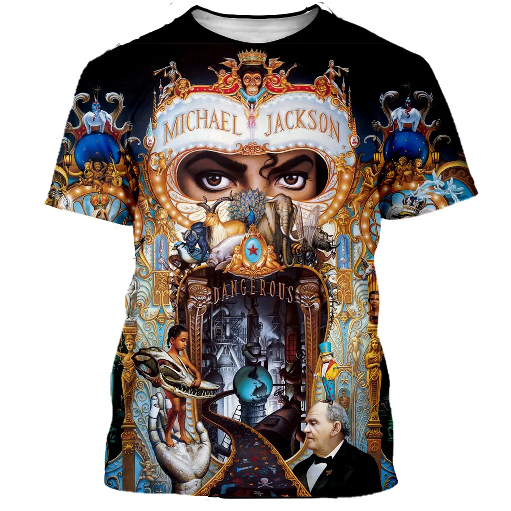 New classical Michael Jackson t shirt men women 3D printed fashion tshirt hip hop streetwear casual summer tops dropshipping