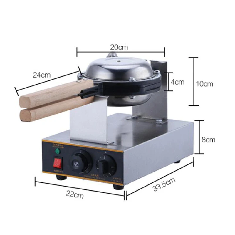 

Commercial Electric egg bubble waffle maker machine hong kong eggettes bubble puff cake iron maker cake oven