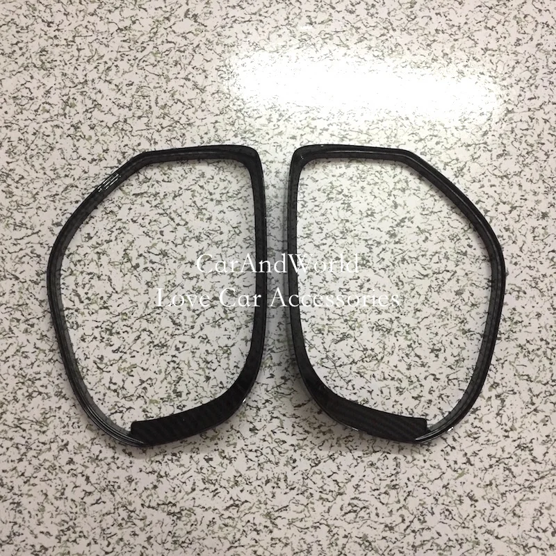 Car Rearview Side Door Mirror Rain Guard Visor Shade Trim For Honda Civic 16-18