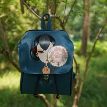 

Summer is simple in early autumn Retro bag female 2020 new canvas bag bag shoulder bag student bag backpack