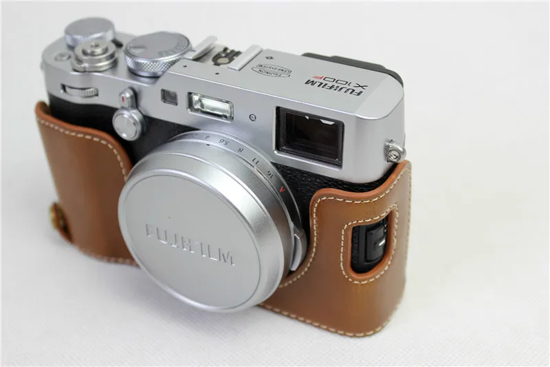 Чехол для камеры из искусственной кожи для Fujifilm x100 x100S x100M x100T, чехол для камеры с открытой батареей, 3 цвета