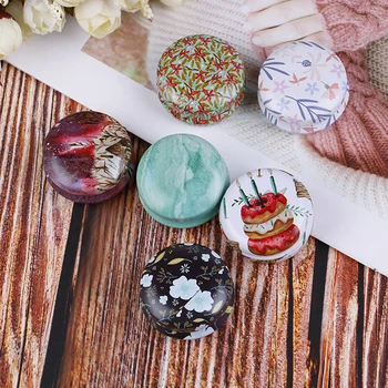 

Metal Round Pill Box Mini Tin Box Portable Drug Holder Medicine Tablet Capsule Box Container Storage Travel Tablet Box 1pc