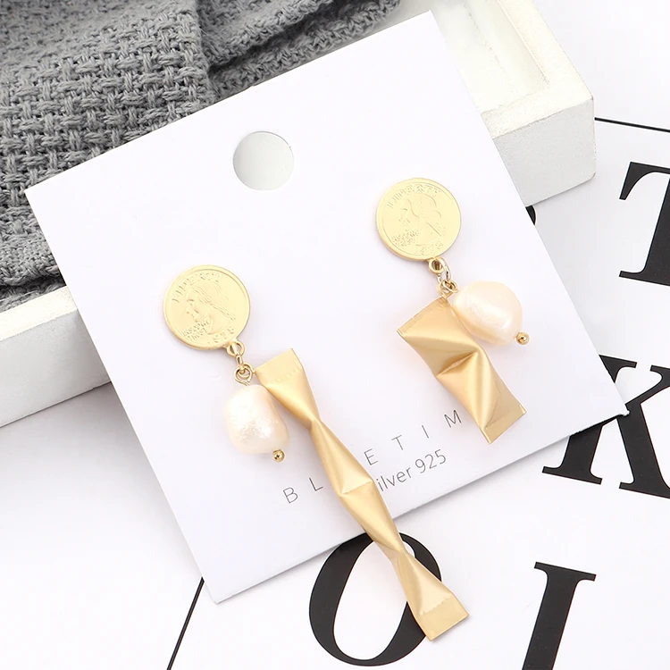 TONGKWOK Bohemia Exaggeration Dangle Earrings For Women Silk Thread Tassel Metal Long Chandelier #140139 | Украшения и аксессуары