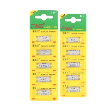

10 Pcs/lot 12v Alkaline Batteries A23 23A 23AE E23A V23GA MN21 GP23A LRV08 Dry Bateria For Remote Razor Clock Toy LED Flashlight