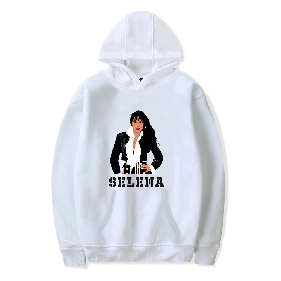 Модные selena quintanilla Горячие белые популярные толстовки для женщин и мужчин