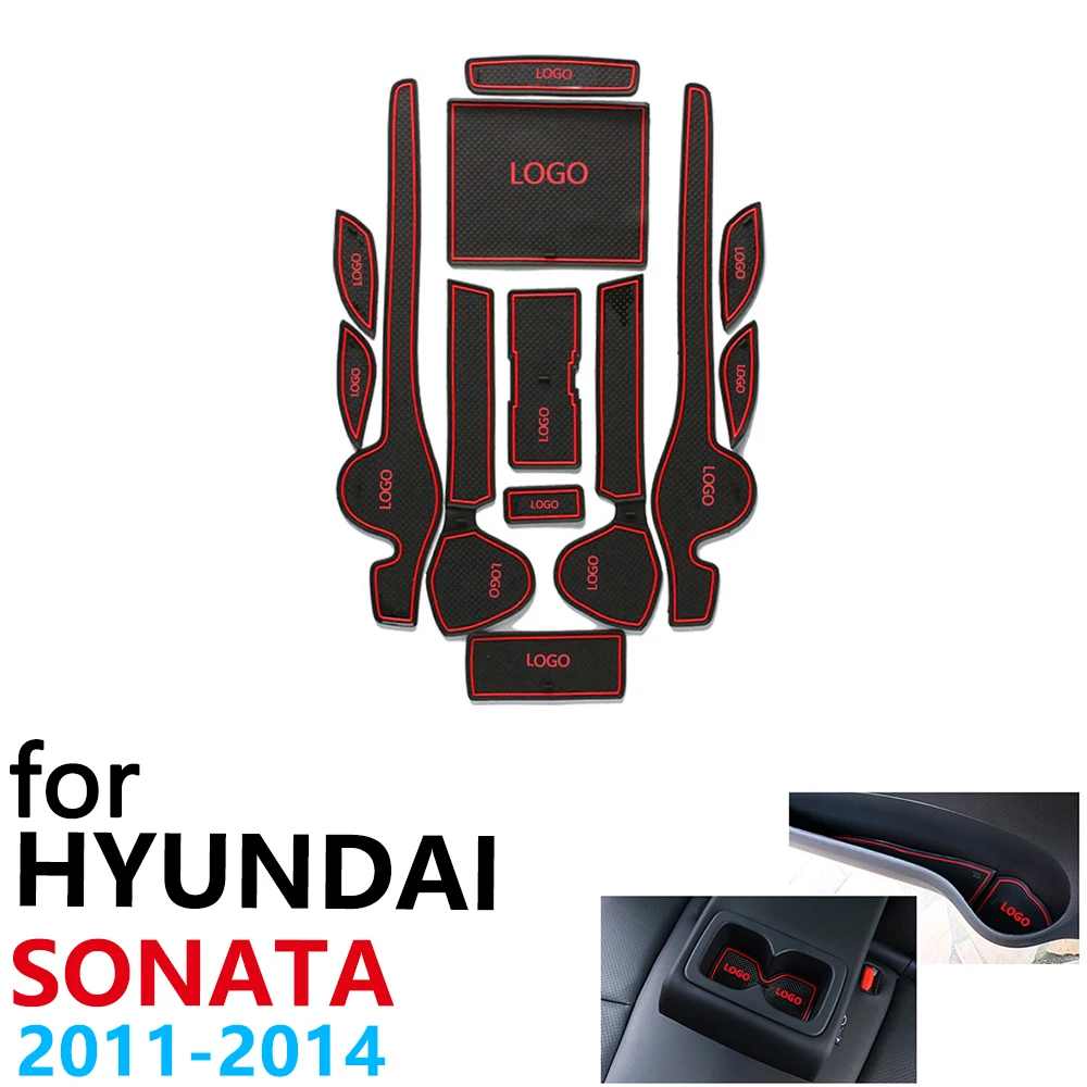Нескользящий Резиновый Коврик Для подстаканника дверной паз коврик для Hyundai Sonata