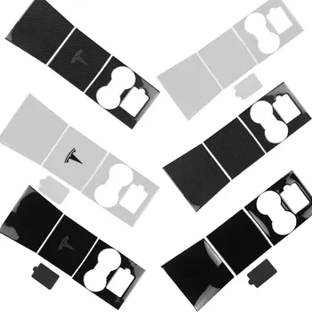 

For Tesla Model 3 Model Y Car Center Console Wrap Carbon Fiber Sticker Accessories modely