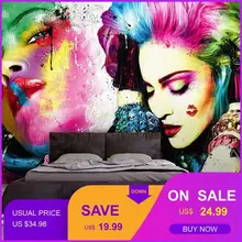 Пользовательские 3d росписи 3D характер акварель фон стены салон красоты Бар тату студия спальня гостиная обои росписи