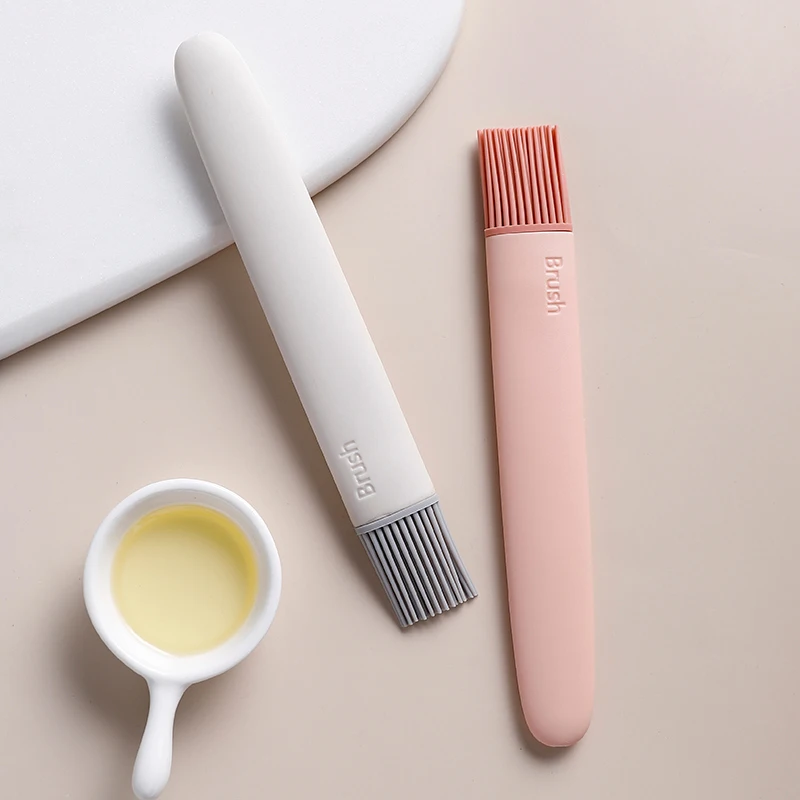 

Food grade silica gel baking small oil brush household pan Kitchen Cooking Creative barbecue brush high temperature resistant