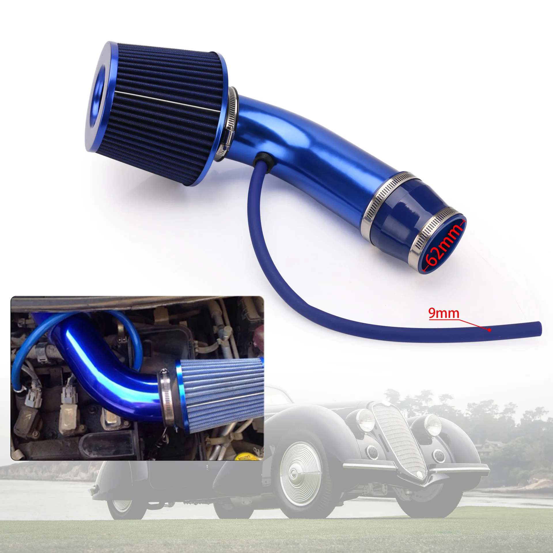 Other Parts & Accessories 3Inch 76mm Car Cold Air Intake Kit