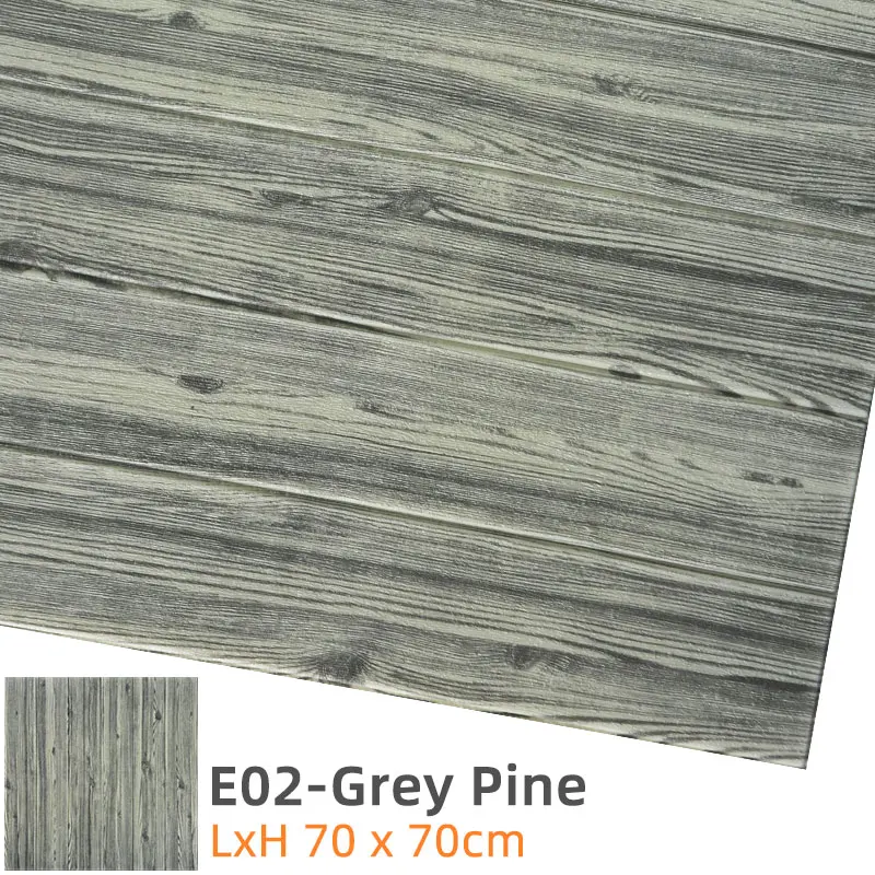 E02-Grey Pine Kaguyahime Самоклеящиеся 3D наклейки на стену водонепроницаемые DIY Пена кирпичная настенная бумага ТВ фон Декор мраморная настенная бумага красочный кирпич - Цвет: E02-Grey Pine