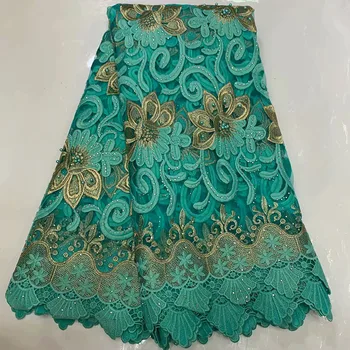 

African Lace Fabric High Quality French Tulle Lace Fabric 2019 Nigerian Laces Guipure Embroidery Fabric For Wedding 03