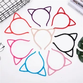 

Cute 4pcs/lot Women Girls Hair Head Solid & Leopard Print Headband Cloth Rabbit Ears Hairband Hair Accessories Free Shipping