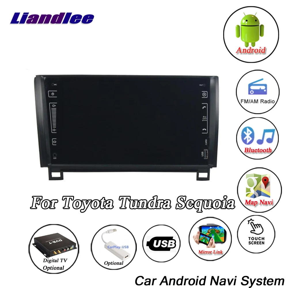 

Liandlee Car Android System For Toyota Tundra Sequoia 2000~2006 Radio Video Carplay GPS Wifi BT Navi MAP Navigation Multimedia