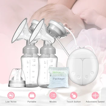 

Breast Pump Bilateral Milk Pump Baby Bottle Postnatal Supplies Electric Milk Extractor Breast Pumps USB Powered Baby Breast Feed