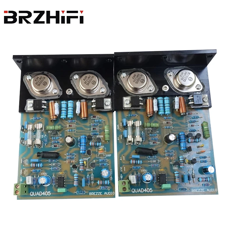 best integrated amplifier BRZHIFI Audio Clone Quad 405 Classic Power Amplifier Assembled and Tested Board For Audiophile DIY Amp digital amplifier Audio Amplifier Boards