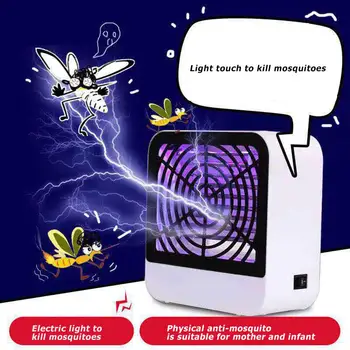 

USB Electric Bug Insect Mosquito Killer Light Pest Trap Blue Photocatalysis Lamp USB Interface Convenient and Portable