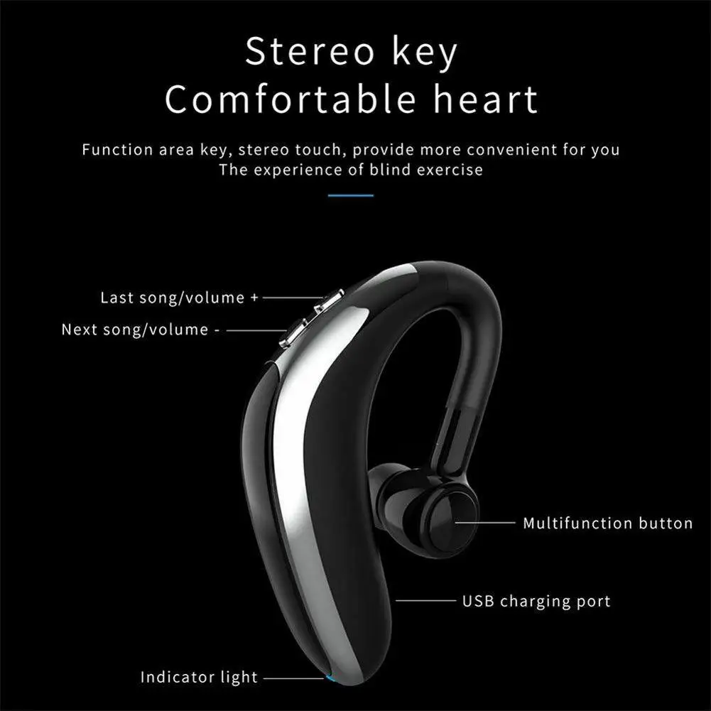 Wireless Bluetooth Headset Headphone Sport Earphone for iPhone Android Samsung Note 10 9 8 S10 S9 S8 LG G7 G6 Motorola E G