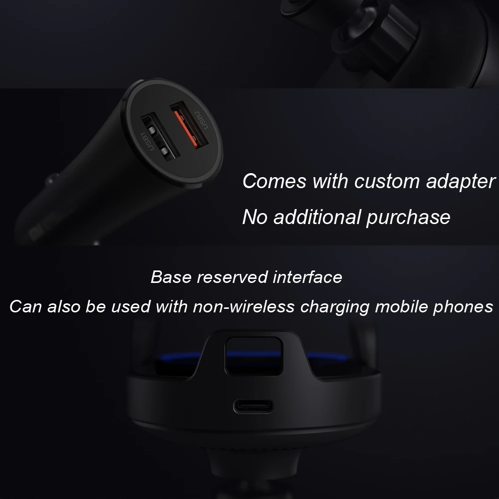 Xiaomi Mi 20W Max Qi Wireless Car Charger WCJ02ZM Auto Pinch with Intelligent Infrared Sensor Fast Charging Car Phone Holder Xiaomi Mi 20W Max Qi Wireless Car Charger WCJ02ZM Auto Pinch with Intelligent Infrared Sensor Fast Charging Car Phone Holder