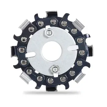 

Angle Grinder Chain Disc Anti-Kickback 2.5 Inch 8 Teeth Wood Carving Disc Saw Blade with Double Saw Teeth