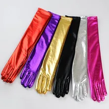 13 дюймов Хэллоуин перчатки на длинные пальцы косплей перчатки Рождественский костюм перчатки Уникальные Розовые Вечерние перчатки для невесты ST263