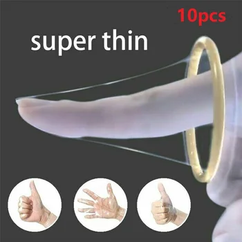 

10pcs/lot Ultra-thin Condom Latex Rubber Love Natural For Men Stimulate Vaginal Massage