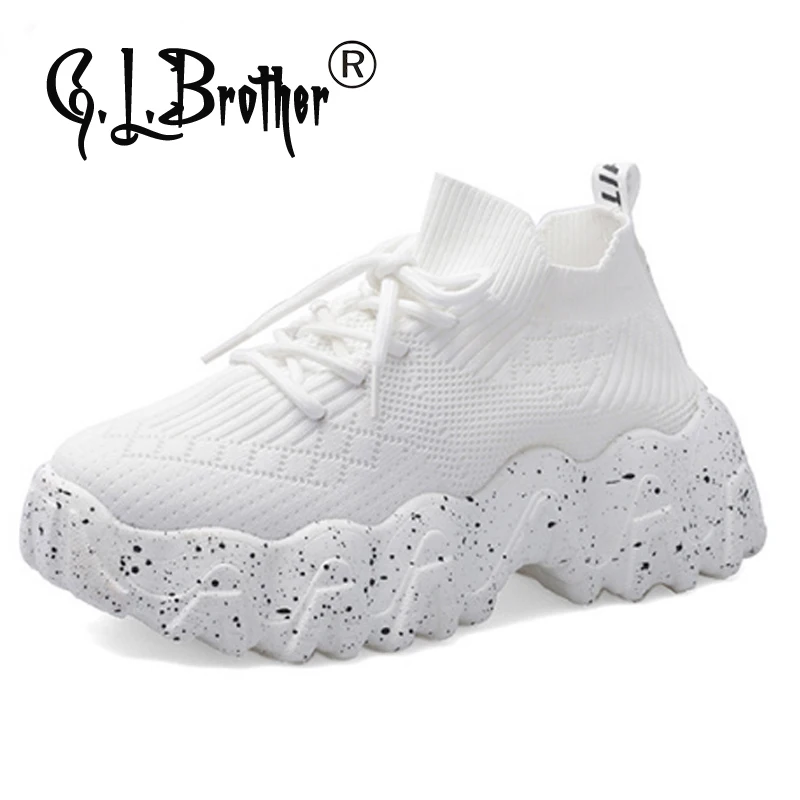 platform sock sneakers