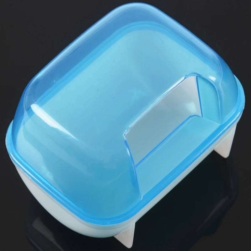 2 шт. Pet туалет для хомяка ванной комнаты с песком сауна Туалет белый 10X7X7cm синий и