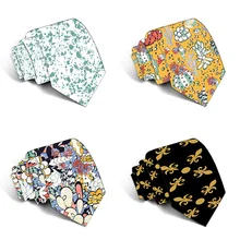 Галстук для шеи Мужской узкий галстук свадебные галстуки полиэстер 3D печатных модные мужские s бизнес подарок рубашка аксессуары 5LD12