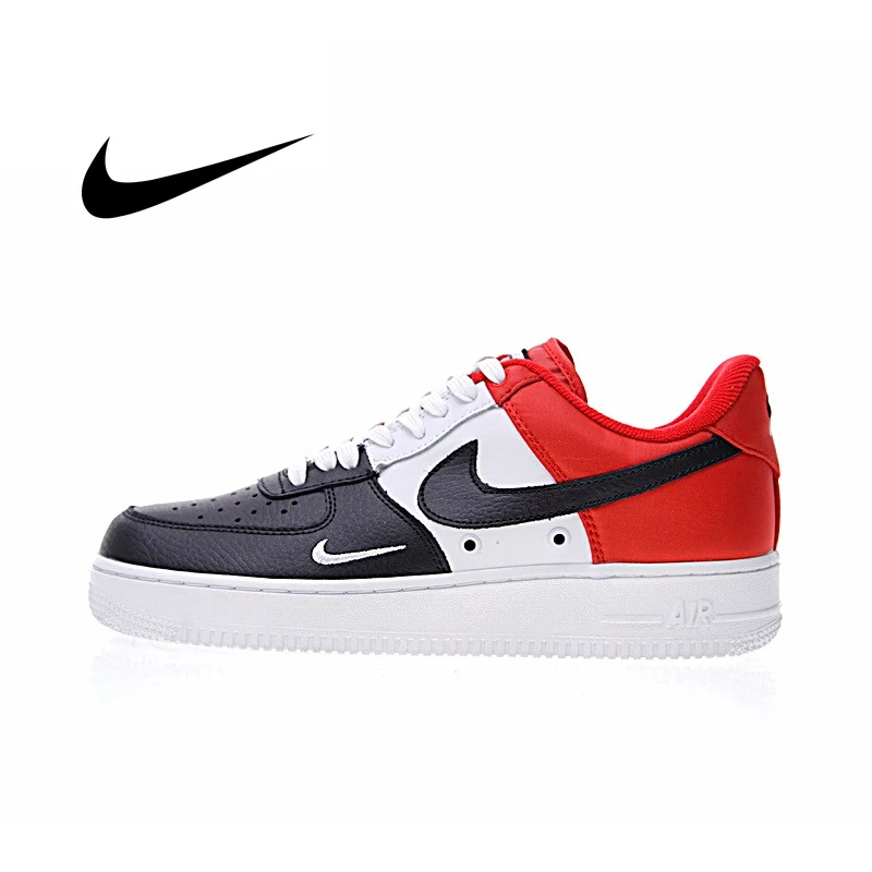 

Original Authentic Nike Air Force 1 Low Mini Swoosh Men's Skateboarding Shoes Sport Outdoor Sneakers 2018 New Arrival 823511-603