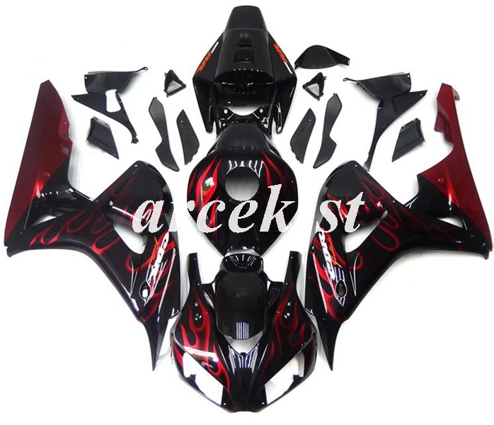Литьевая Форма ABS мотоцикл обтекатели комплект подходит для CBR1000RR 06 07 CBR 1000RR CBR1000 2006 2007 тела набор синий красный