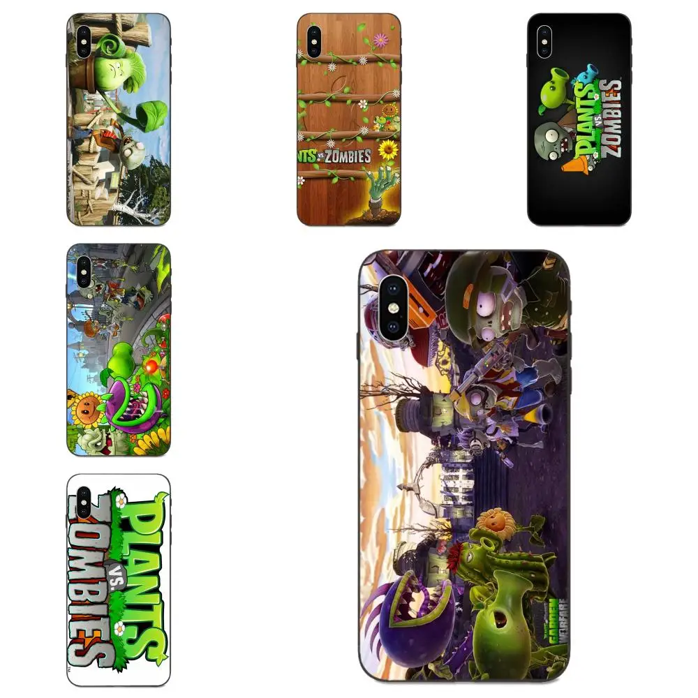 Мягкий ТПУ чехол для телефона Galaxy A10S A20S A2 Core A30S A40S A50S A70S A90 5G M10 M30S M40 Note 10 Plus Plants Vs.