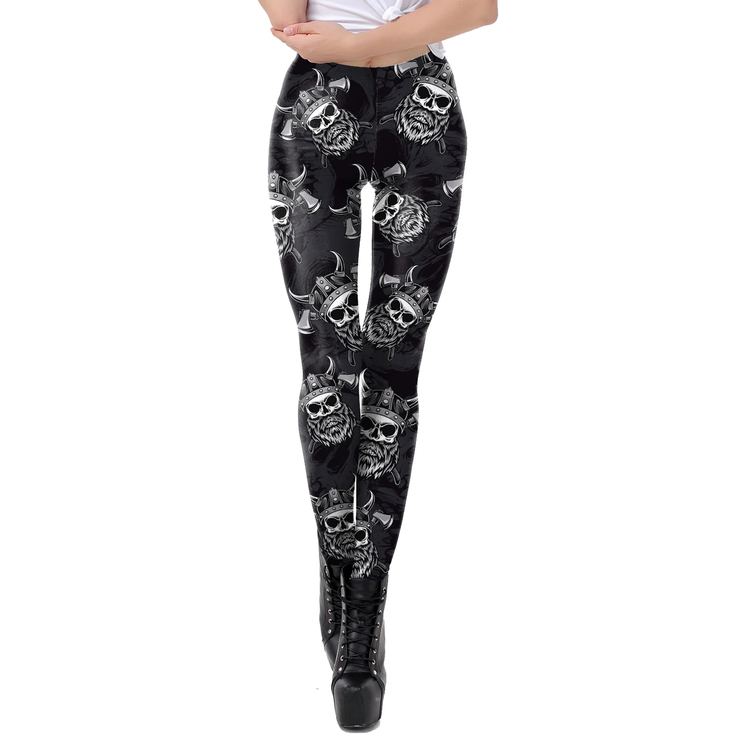 tights for women NADANBAO The Dead Girl Skull Horrible Scary Women leggings Print Fitness Workout Legging High waist legins for Girl legging Leggings