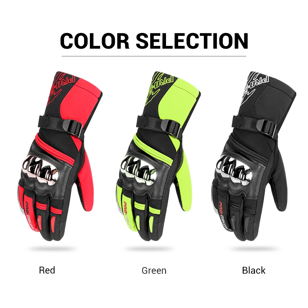 PROBIKER Мотоциклетные Перчатки Водонепроницаемые Guantes Moto термоперчатки с флисовой подкладкой мотоциклетные перчатки с сенсорным экраном мотоциклетные перчатки для верховой езды