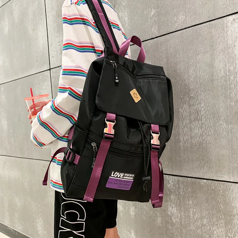 Backpack Laptop Bookbag School-Bag Female Women Nylon Fashion Cute MJZKXQZ Kawaii Girl