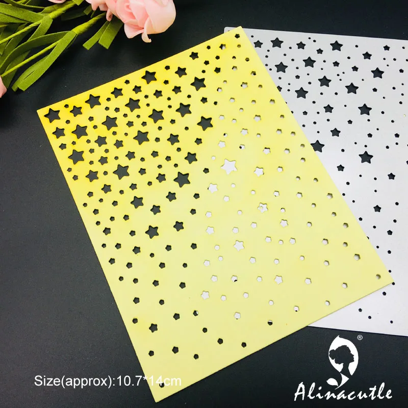 

Die Cut Metal Cutting die Rectangle Star background Plate Scrapbooking Album Papercraft Handmade Card Stencil Cutter Punch