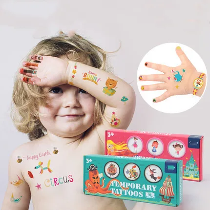 253pcs/lot Waterproof False Body Art Tattoos Sticker Pvc Cartoon Stickers Diary Scrapbook Decoration Staionery | Игрушки и хобби