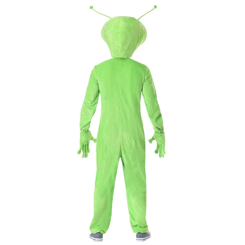Green Alien Kids Adult Fancy Dress Space Martian Halloween Science Fiction Kids Costume Outfit For Boys Men Aliexpress