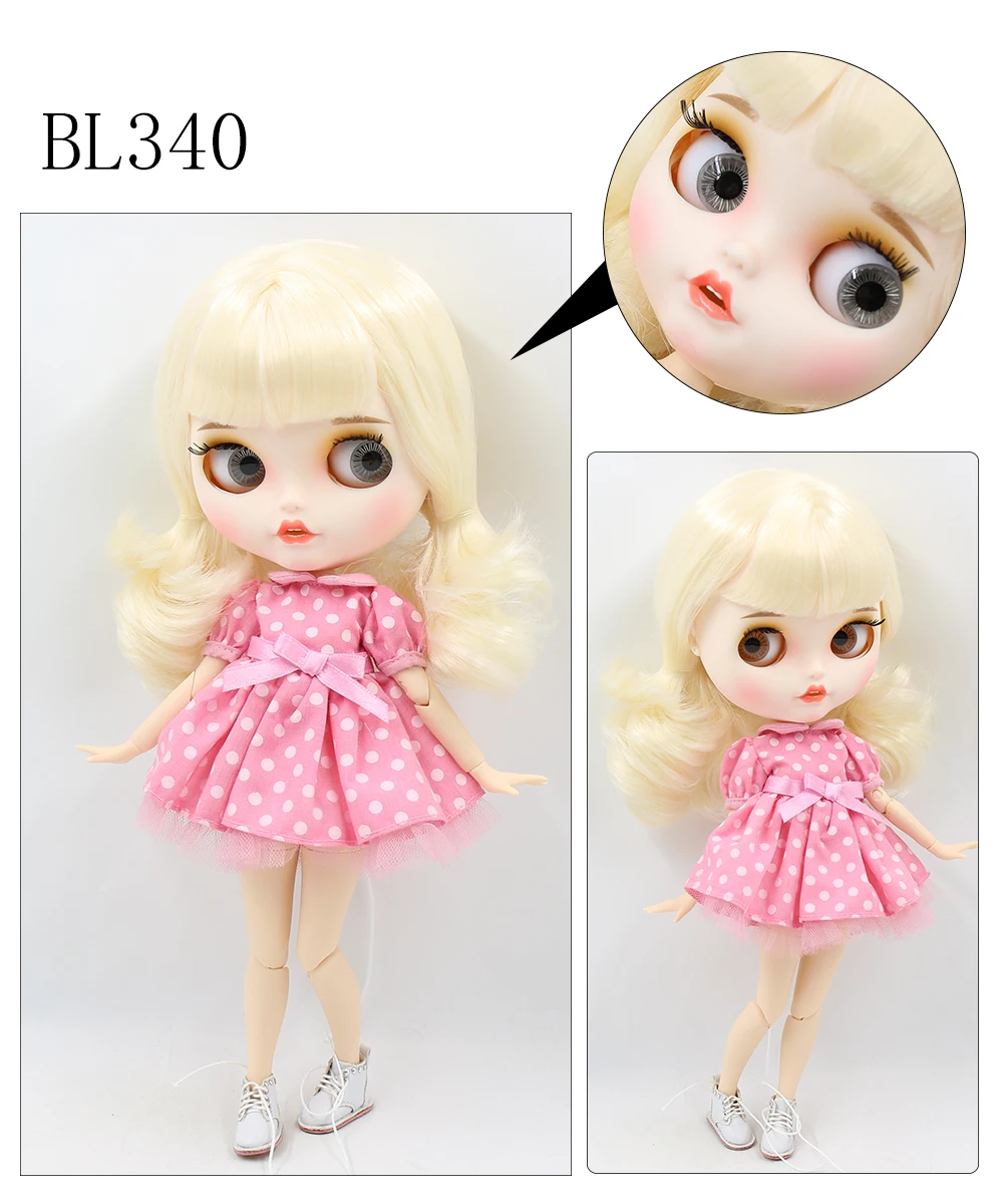 ICY factory blyth doll joint body bjd toy custom doll naked doll with hands AB matte face on sale 1/6 30cm