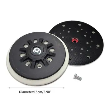 

6 Inch 150mm Multi-Hole Dust Free Soft/Hard Sanding Pad Sander Backing Pad H7ED