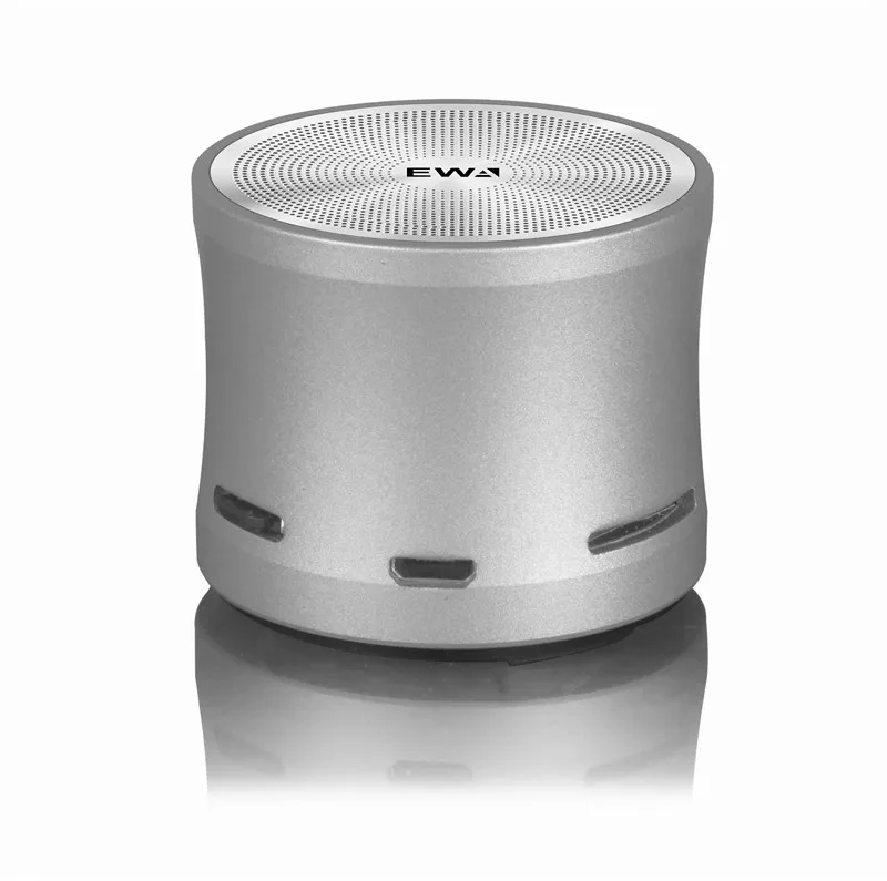 Silver EWA A109mini беспроводной Bluetooth динамик большой звук и бас для телефона/ноутбука/Pad Поддержка MicroSD карты - Цвет: Silver