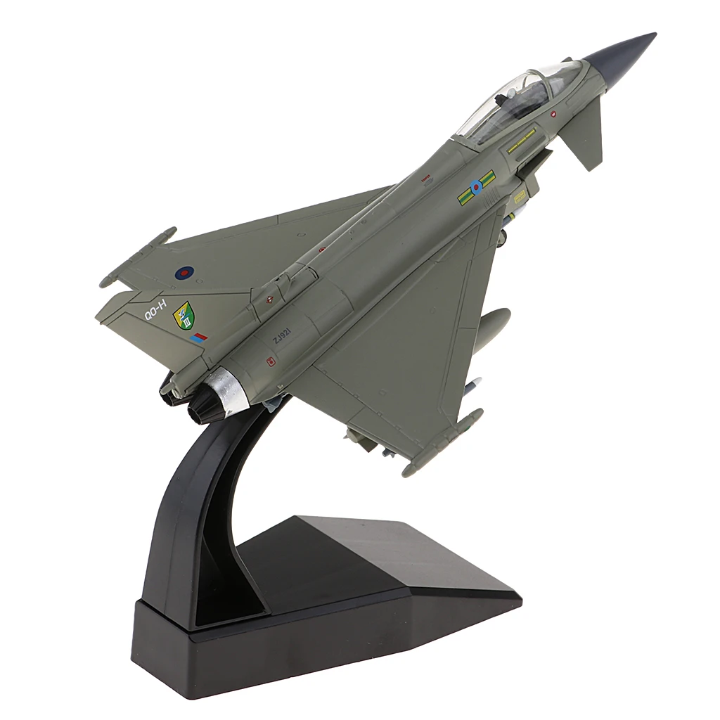 1:100 Scale EF-2000 Fighter Typhoon Aircraft Model - Diecast Fighter Plane Replica