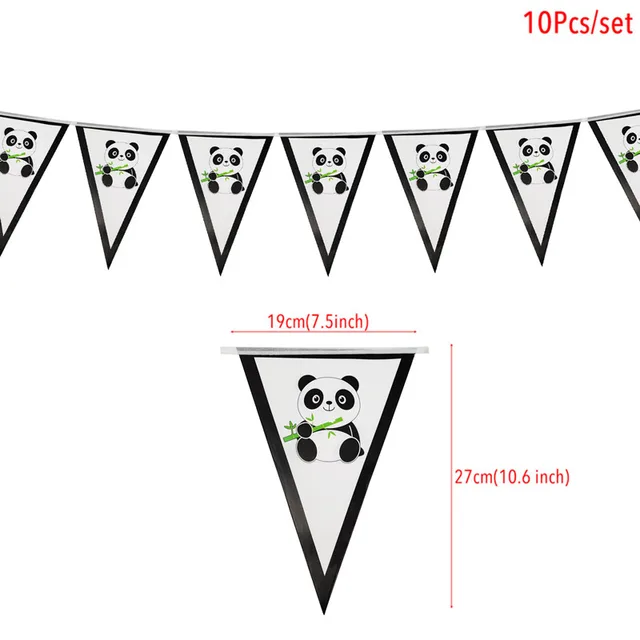 Paper Unicorn 1st Birthday Banner Happy Birthday Party Decorations Kids Little Mermaid Flag Baby Shower Banner Wedding Garland Panda