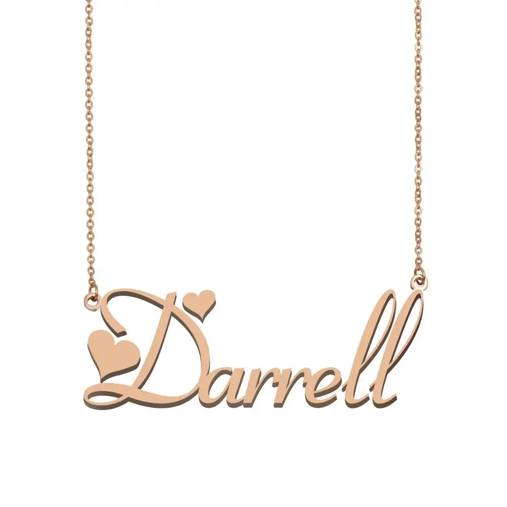 Darrell имя NecklaceCustom ожерелье для женщин девушки Лучшие Друзья День рождения Свадьба