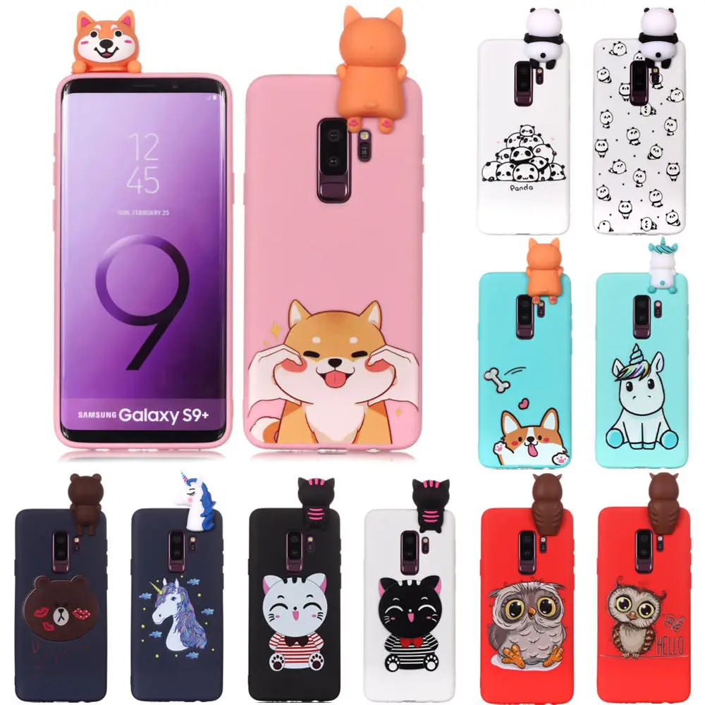 LAPOPNUT Soft TPU 3D Cartoon Cute Unicorn Cases for Samsung Galaxy S9 S8 S10e S10 Plus J5 J3 A3 A5 2017 Note8 Bumper Slim Cover |