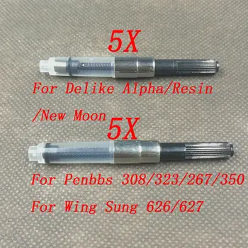 

5X Converters For Delike Alpha/Resin/New Moon+5X Converter For Penbbs/Wing Sung 626/627 Stationery Office school supplies