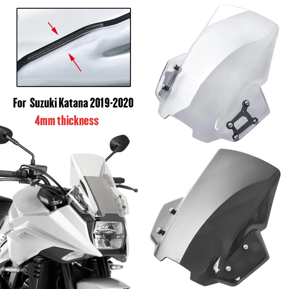 Déflecteur Bulle Moto GSX8R 2024-2025 - Pare-Brise Avant Noir Protection Vent