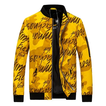 

Fashion Camouflage Men Jacket Zip Up Coats Male Slim Fit College Luxury Pilot Baseball Jackets Men Windbreaker Top Jacket Coats