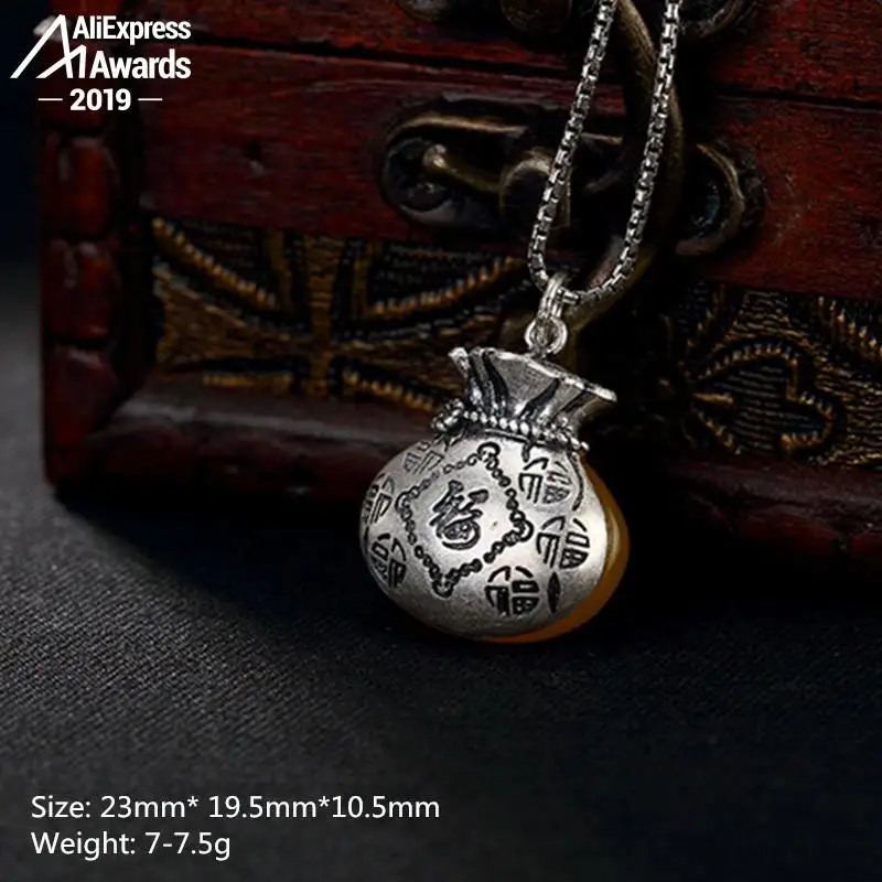 Кошелек из серебра S925 пробы с изображением Израиля янтаря китайского